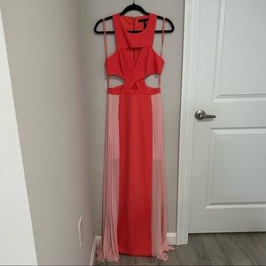 Coral maxi dress